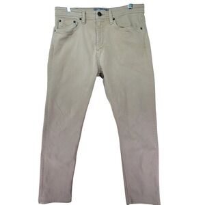 Revtown Sharp Denim Jeans Mens 34x29 Khaki Excellent Decade Denim
